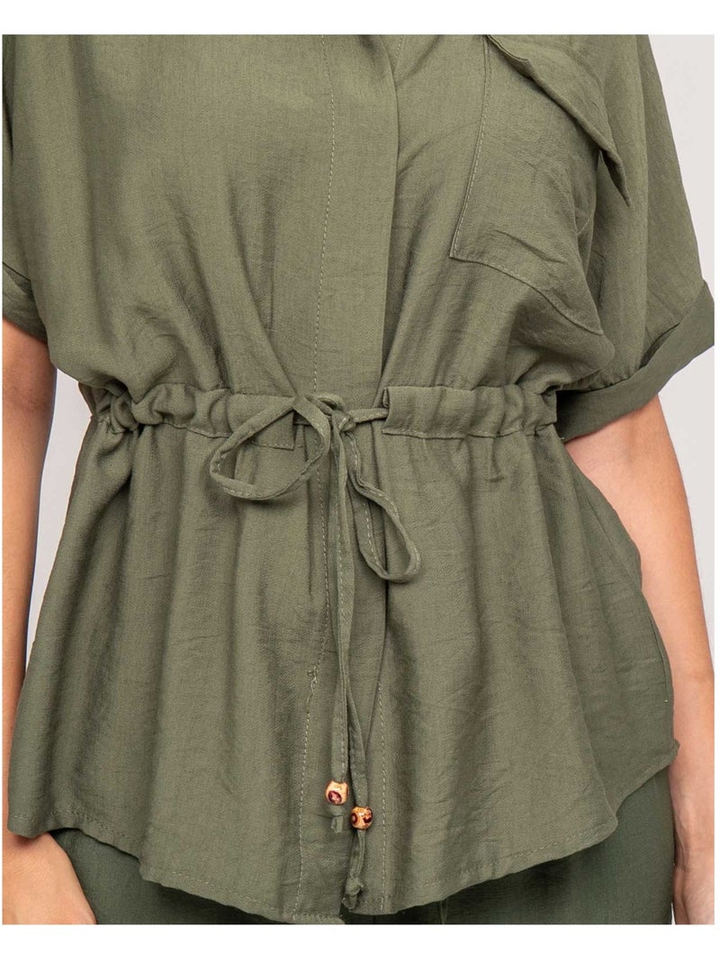 Camisa sahariana ORWIN Caqui - Kiabi