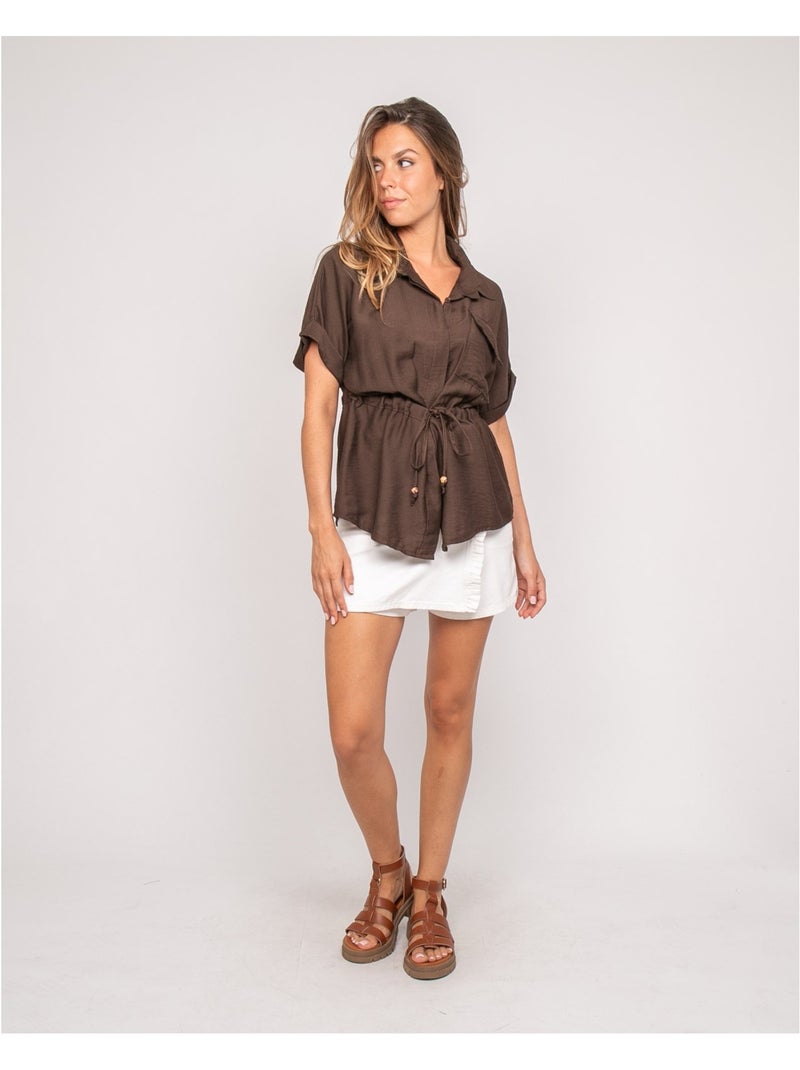 Camisa sahariana ORWIN Marrón - Kiabi