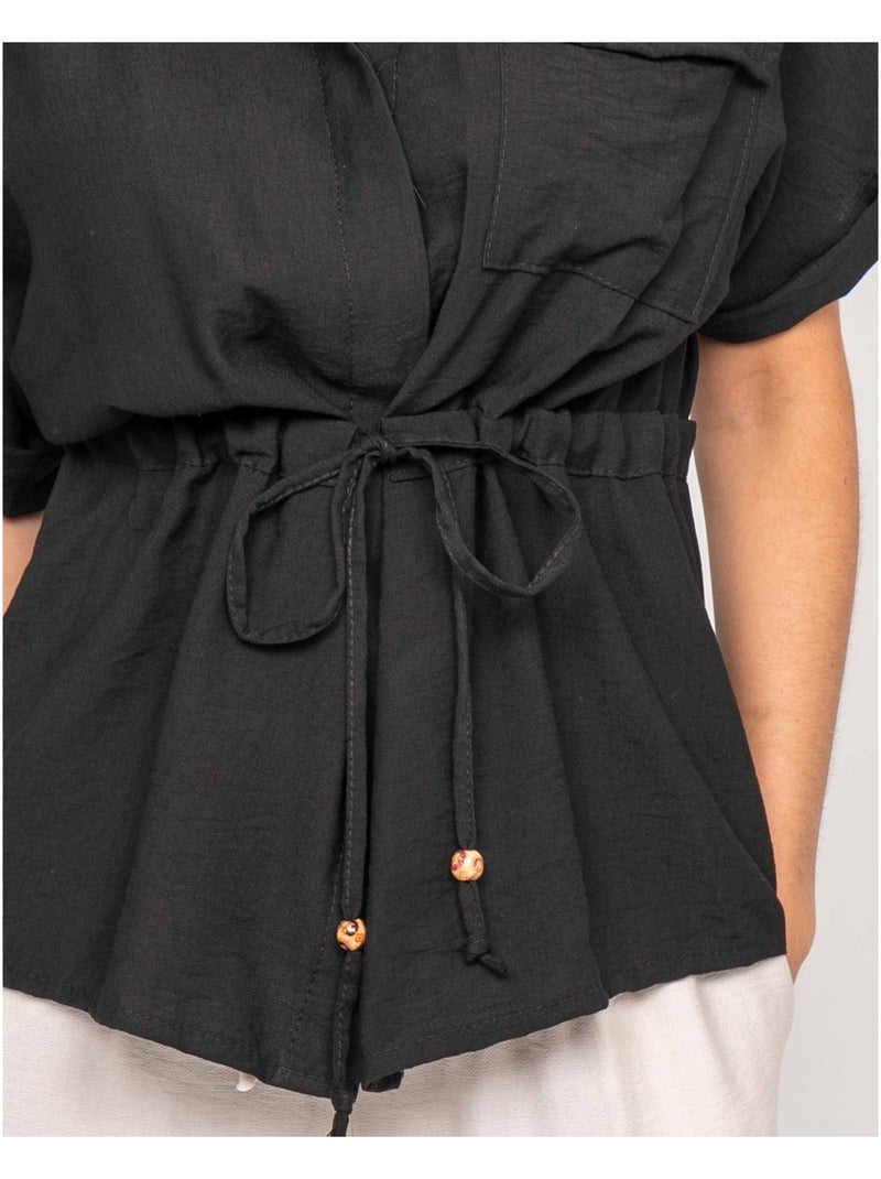Camisa sahariana ORWIN Negro - Kiabi