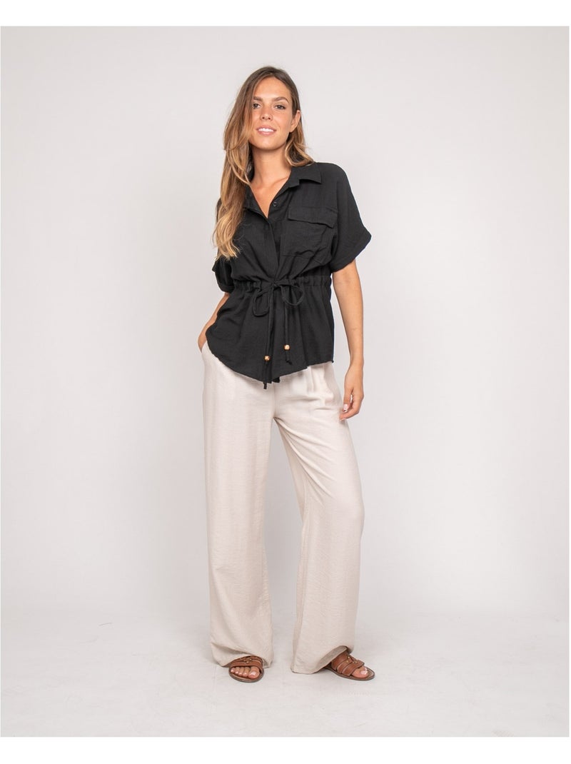 Camisa sahariana ORWIN Negro - Kiabi