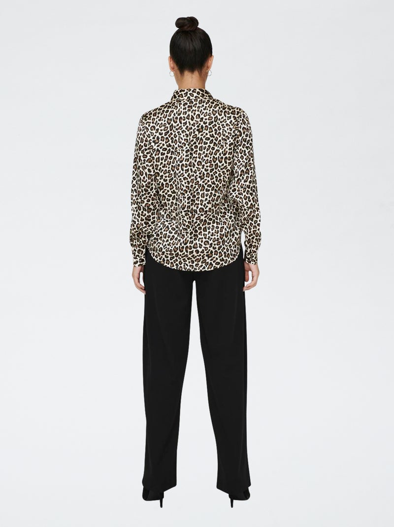 Camisa satinada 'JDY' Beige - Kiabi