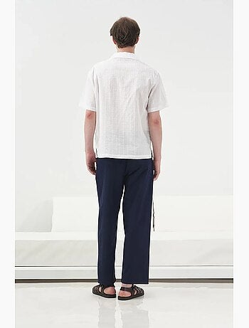 Camisa seersucker texturizada giesto
