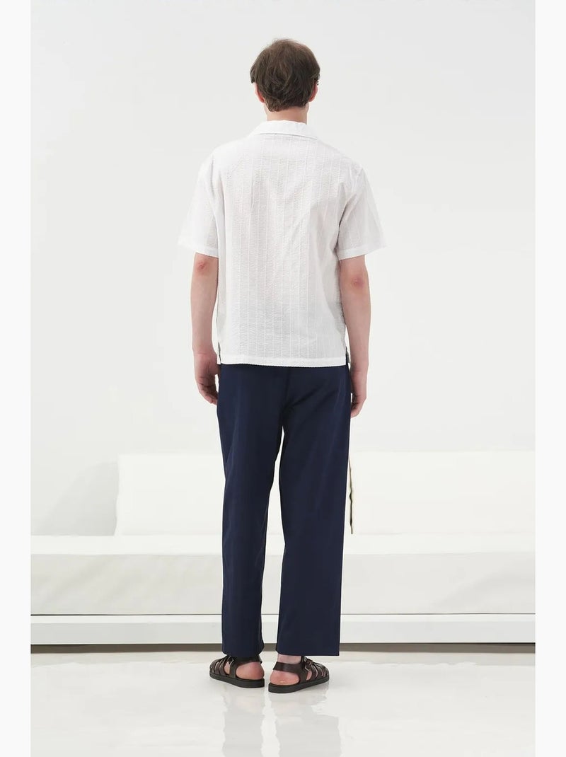 Camisa seersucker texturizada giesto Blanco - Kiabi