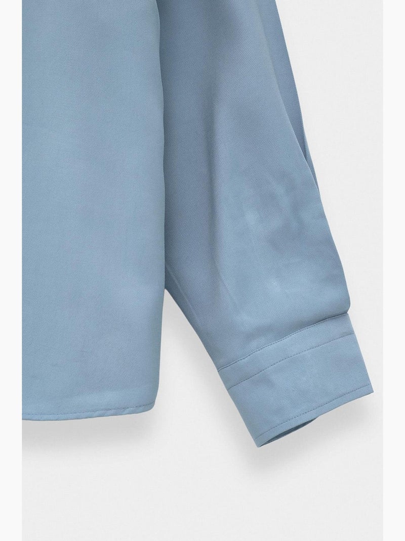 Camisa sencilla giesto Azul cielo - Kiabi