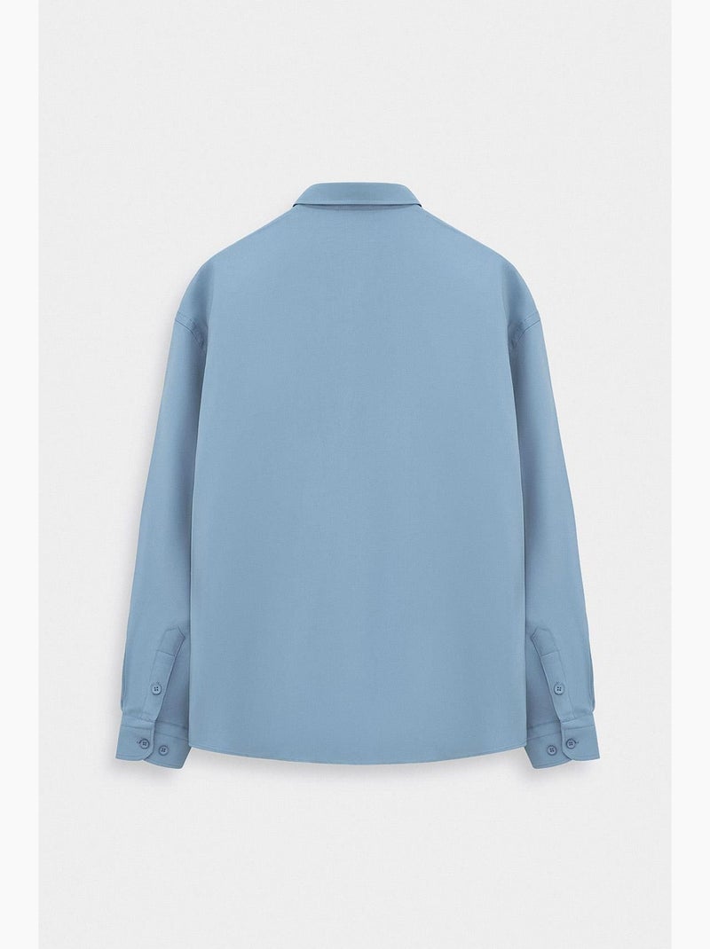 Camisa sencilla giesto Azul cielo - Kiabi
