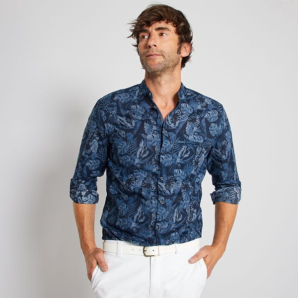 kiabi camisa blanca hombre