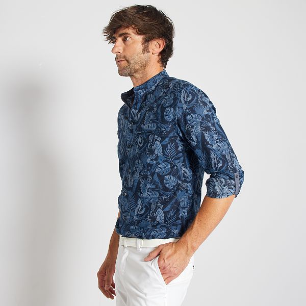 kiabi camisa blanca hombre