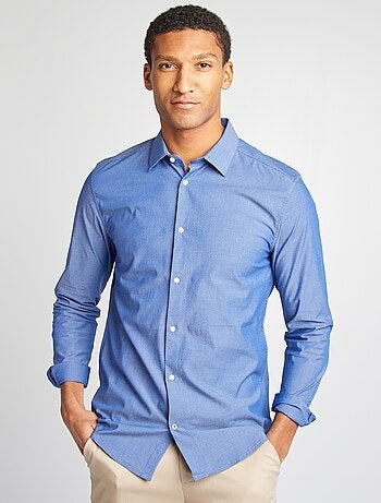 Camisa slim con estampado
