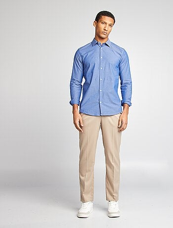 Camisa slim con estampado
