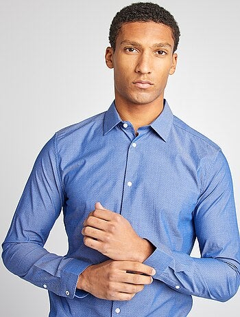Camisa slim con estampado