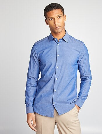 Camisa slim con estampado