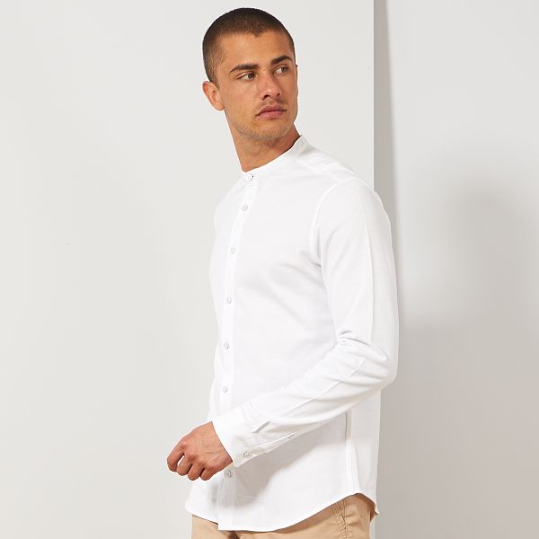 camisa pique hombre