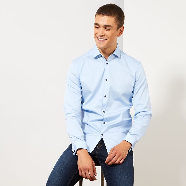 camisa elastica hombre