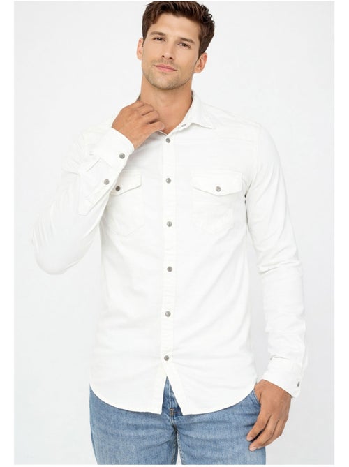 Camisa Slim Fit Kebello - Kiabi Camisa Slim Fit Kebello - Kiabi