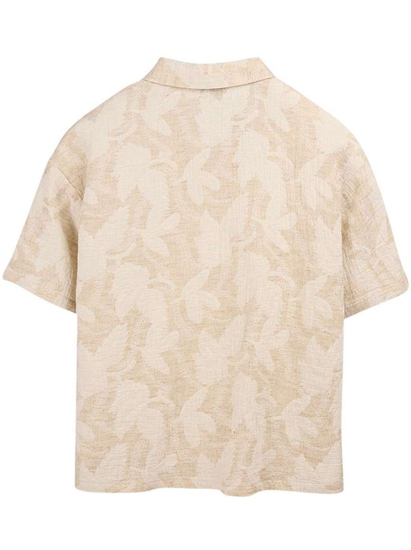 Camisa Teddy Smith para Mujer Beige - Kiabi
