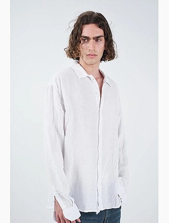 Camisa texturizada de manga larga de corte relajado giesto