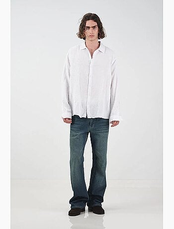 Camisa texturizada de manga larga de corte relajado giesto