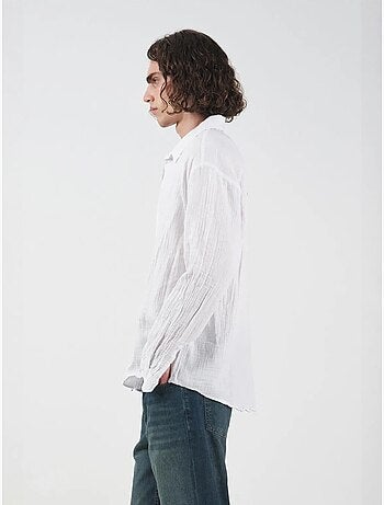Camisa texturizada de manga larga de corte relajado giesto