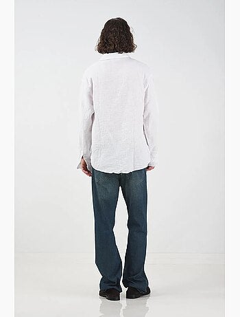 Camisa texturizada de manga larga de corte relajado giesto