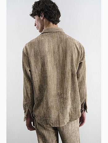 Camisa texturizada extragrande con botones giesto