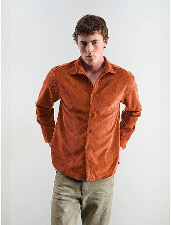 Camisa texturizada extragrande con botones giesto
