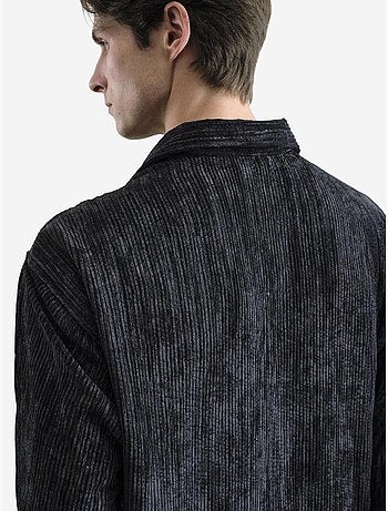 Camisa texturizada extragrande con botones giesto