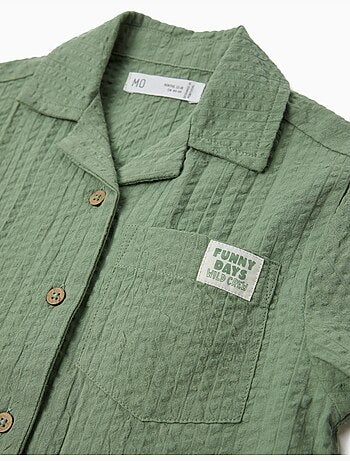 Camisa texturizada, mo fashion