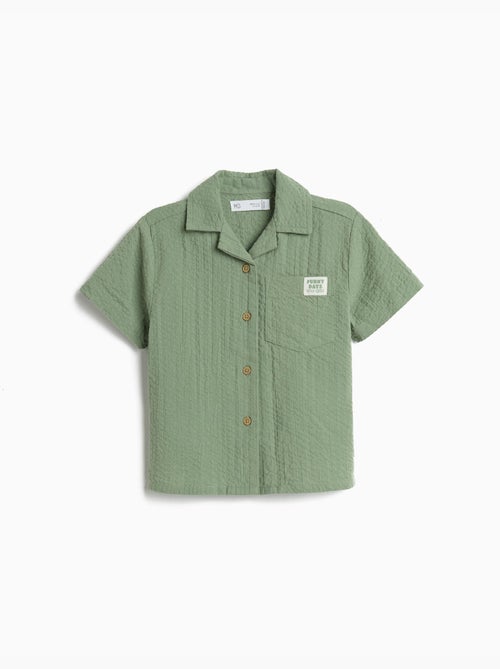 Camisa texturizada, mo fashion - Kiabi Camisa texturizada, mo fashion - Kiabi