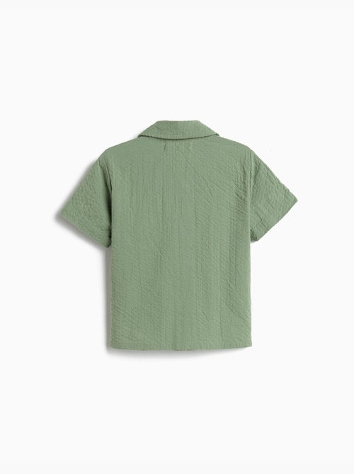 Camisa texturizada, mo fashion - Kiabi Camisa texturizada, mo fashion - Kiabi