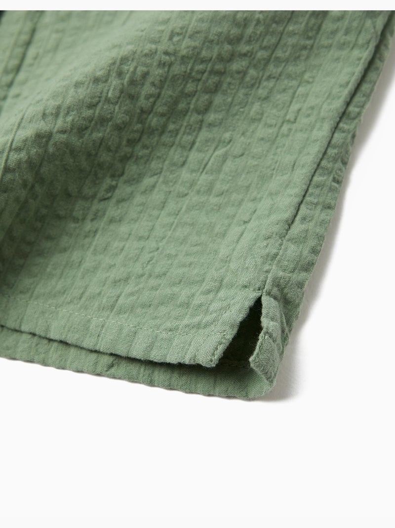 Camisa texturizada, mo fashion Verde - Kiabi