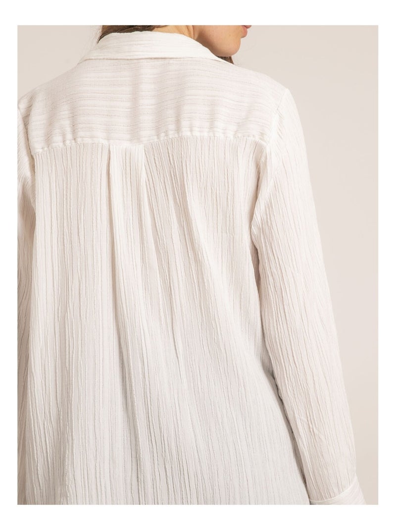 Camisa texturizada OBADE Blanco - Kiabi
