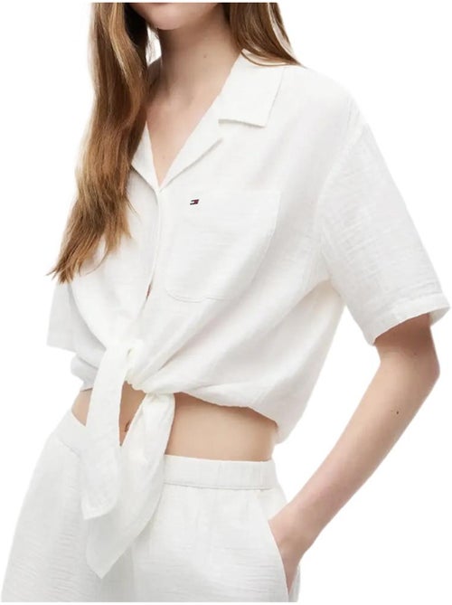 Camisa texturizada tommy hilfiger para mujer - Kiabi Camisa texturizada tommy hilfiger para mujer - Kiabi