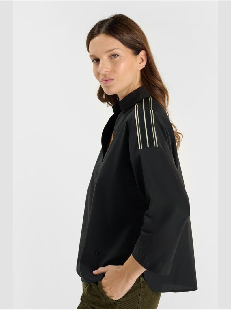 Camisa TIVEN Negro - Kiabi