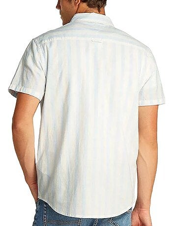 Camisa Tommy Hilfiger de lino a rayas para hombre
