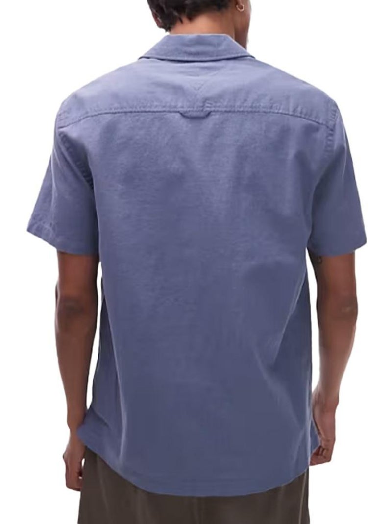 Camisa Tommy Hilfiger de Lino para Hombre - Azul marino - Kiabi