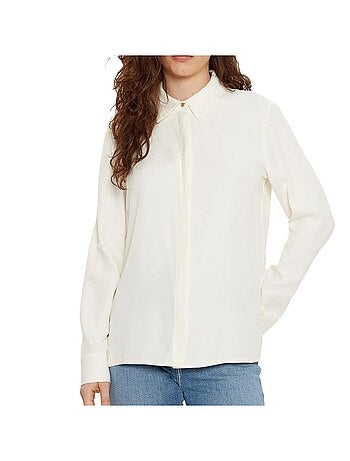 Camisa Tommy Hilfiger Viscosa Suave Regular para Mujer
