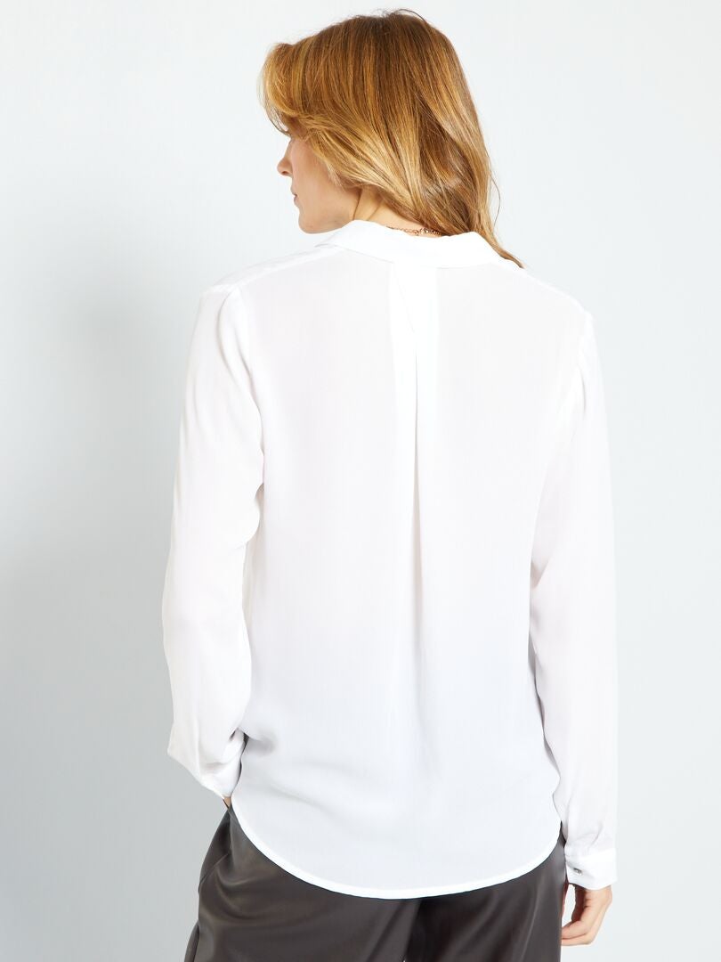Camisa vaporosa blanco - Kiabi