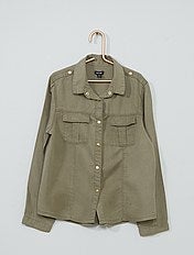 camisa blanca niña kiabi
