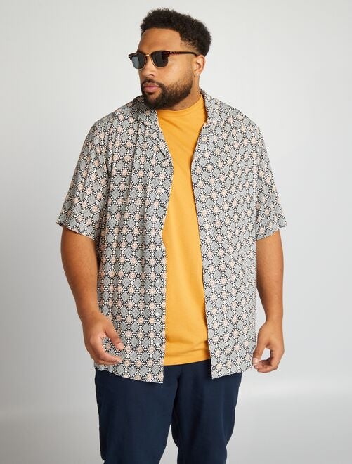 Camisa vaporosa con cuello pijama - Kiabi