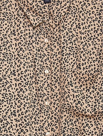 Camisa vaporosa con estampado - Fácil de Poner