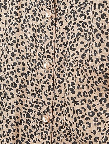 Camisa vaporosa con estampado - Fácil de Poner