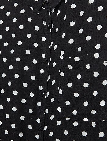 Camisa vaporosa con estampado - Fácil de Poner