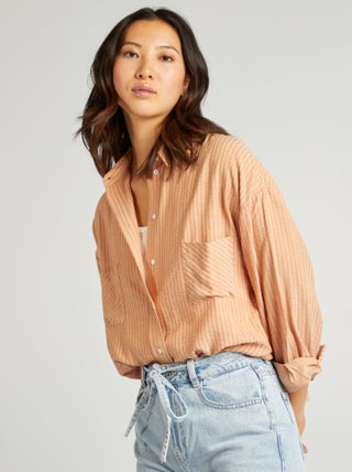Camisa vaporosa corte oversize