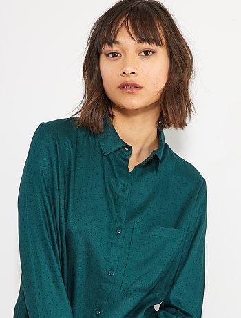 Camisa vaporosa lunares - Kiabi