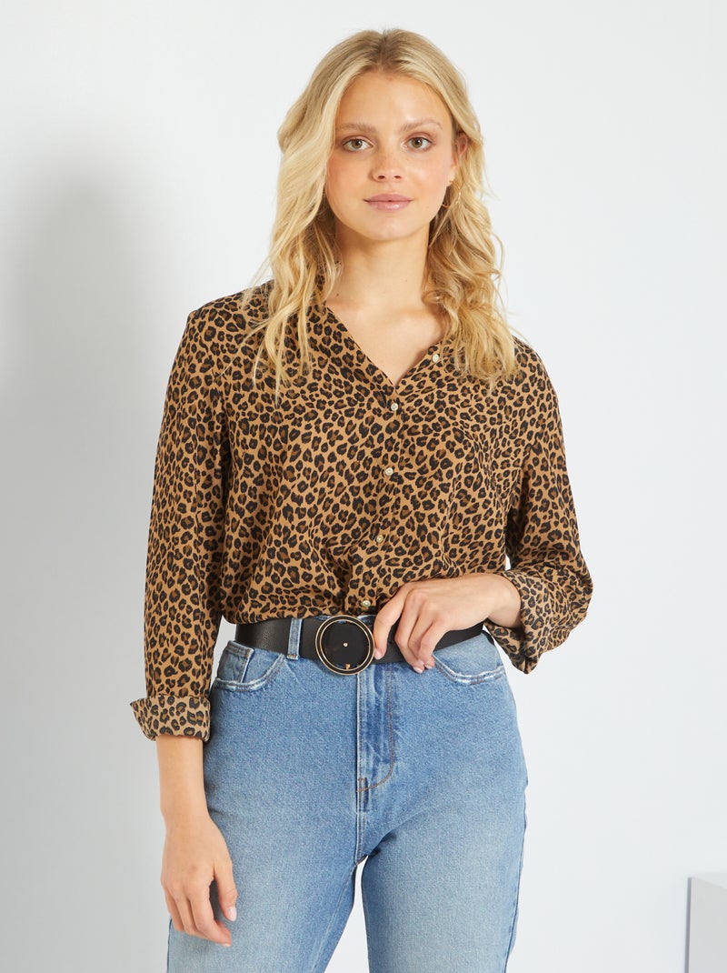 Camisa vaporosa MARRON - Kiabi