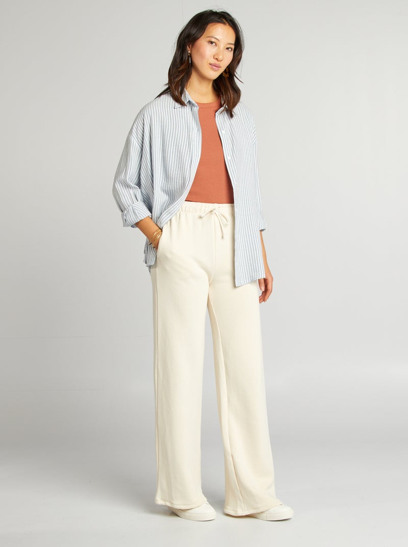 Camisa vaporosa oversize AZUL - Kiabi