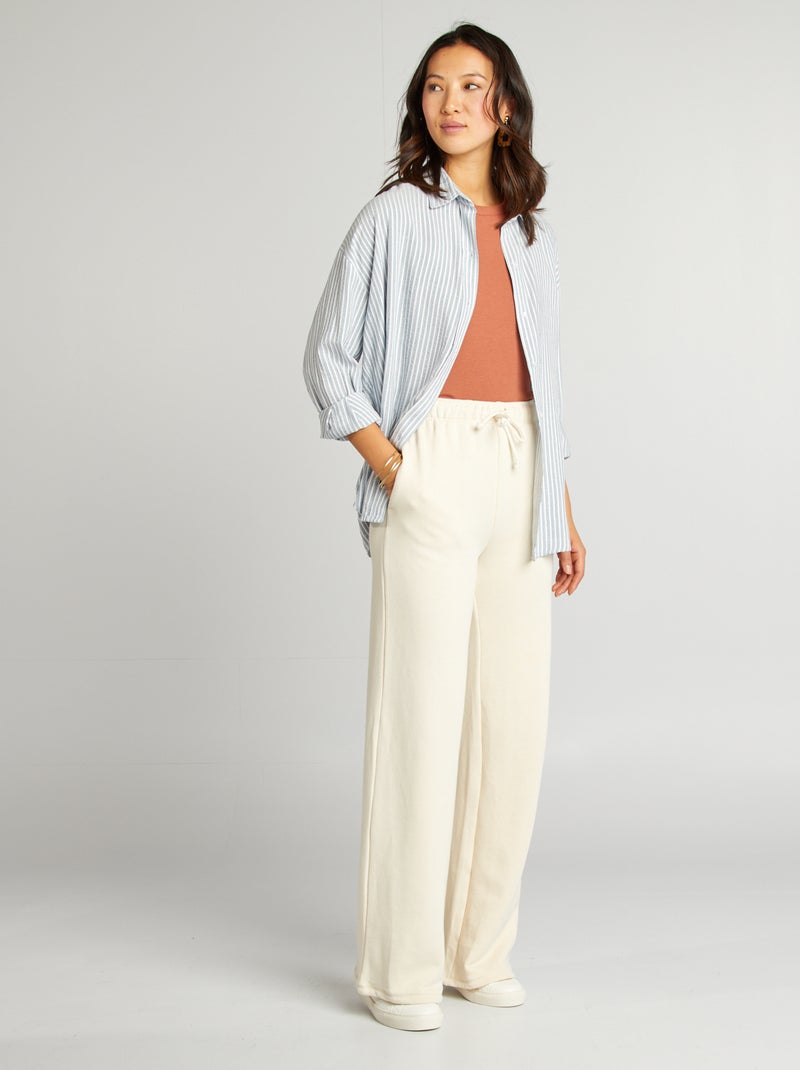 Camisa vaporosa oversize AZUL - Kiabi