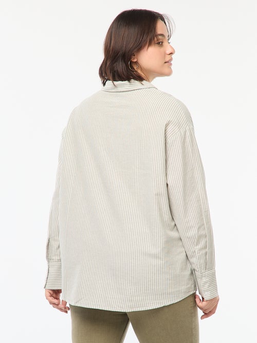 Camisa vaporosa oxford - Kiabi