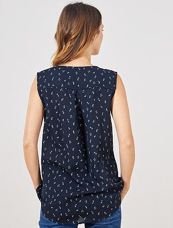 Camisa vaporosa sin mangas - Kiabi