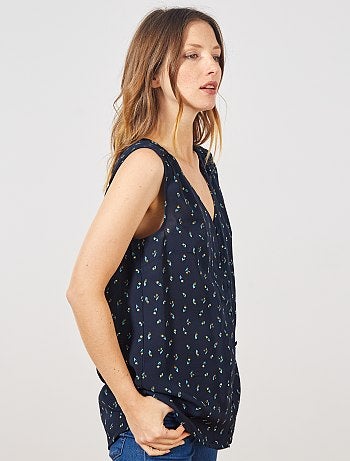 Camisa vaporosa sin mangas - Kiabi